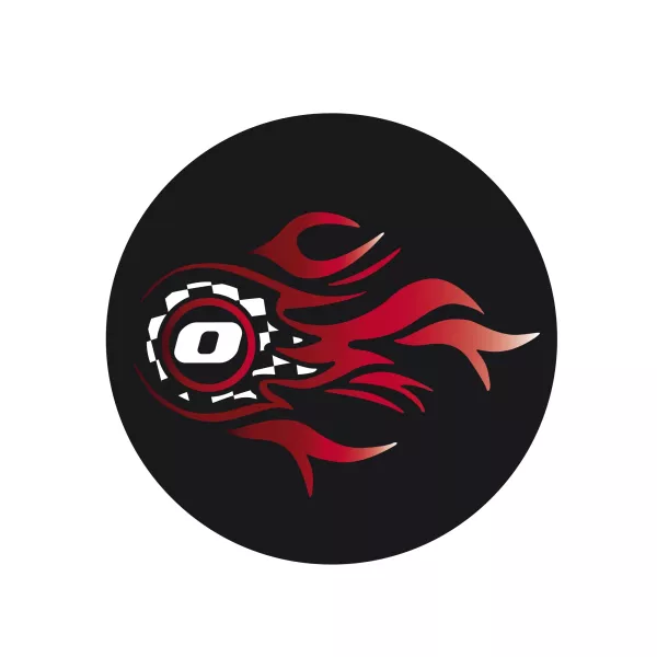 Sada samolepek Nikidom Roller Wheel Stickers Fire