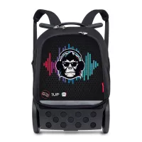 Školní a cestovní batoh na kolečkách Nikidom Roller UP Ozzie (19 l), Černý