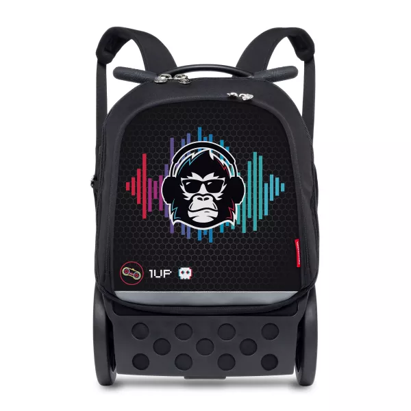 Školní a cestovní batoh na kolečkách Nikidom Roller UP Ozzie (19 l), Černý