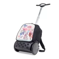 Školní a cestovní batoh na kolečkách Nikidom Roller UP Aquarella (19 l), Černý