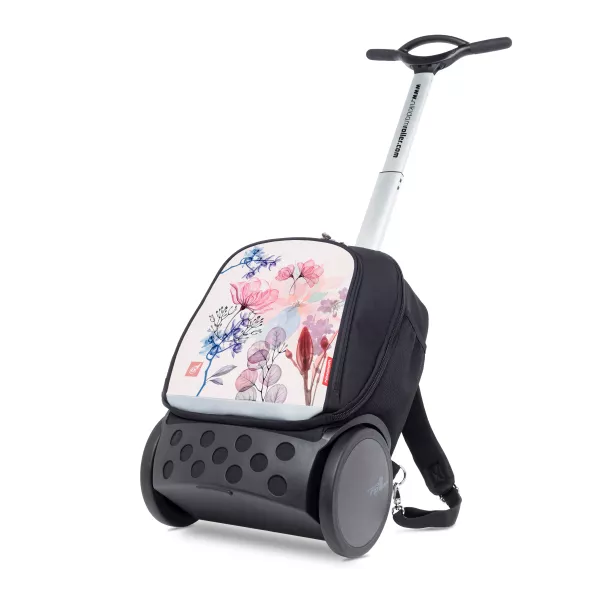 Školní a cestovní batoh na kolečkách Nikidom Roller UP Aquarella (19 l), Černý