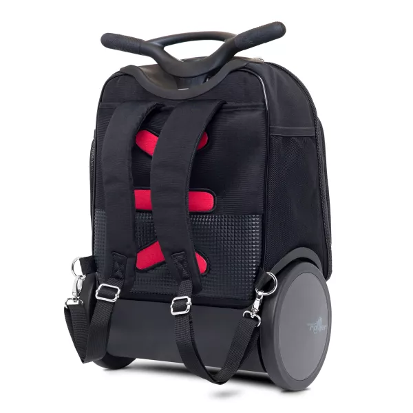 Školní a cestovní batoh na kolečkách Nikidom Roller UP XL Street style (27 l), Černý