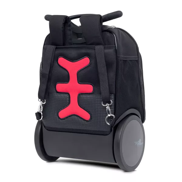 Školní a cestovní batoh na kolečkách Nikidom Roller UP XL Street style (27 l), Černý