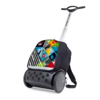 Školní a cestovní batoh na kolečkách Nikidom Roller UP Reef (19 l), Černý