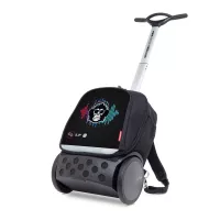 Školní a cestovní batoh na kolečkách Nikidom Roller UP XL Black (27 l) + vlastní potisk
