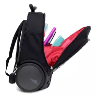 Školní a cestovní batoh na kolečkách Nikidom Roller UP XL Black (27 l) + vlastní potisk