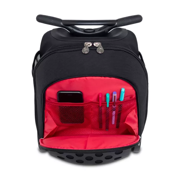 Školní a cestovní batoh na kolečkách Nikidom Roller UP Safari (19 l), Černý