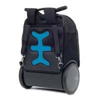 Školní a cestovní batoh na kolečkách Nikidom Roller UP XL Tropic (27 l), Černý