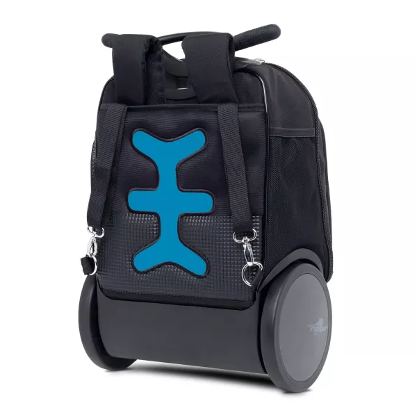 Školní a cestovní batoh na kolečkách Nikidom Roller UP XL Tropic (27 l), Černý