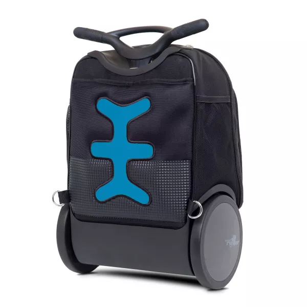 Školní a cestovní batoh na kolečkách Nikidom Roller UP XL Tropic (27 l), Černý