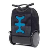 Školní a cestovní batoh na kolečkách Nikidom Roller UP XL Wild Fire (27 l), Černý