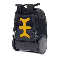 Školní a cestovní batoh na kolečkách Nikidom Roller UP XL Safari (27 l), Černý