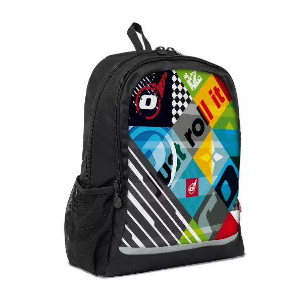 Školní batoh Nikidom Roller RUN Aquarella 26l, Černý