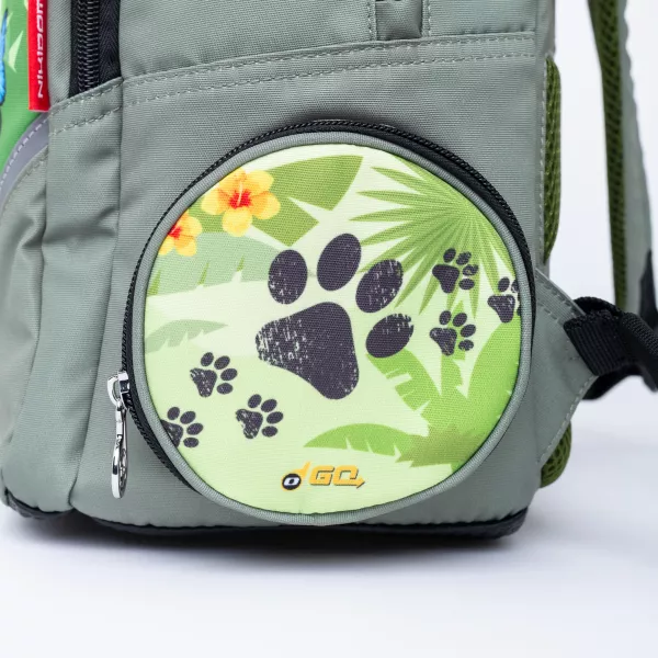 Školní a předškolní batoh Nikidom Roller GO Rainforest 15L, šedo-zelený