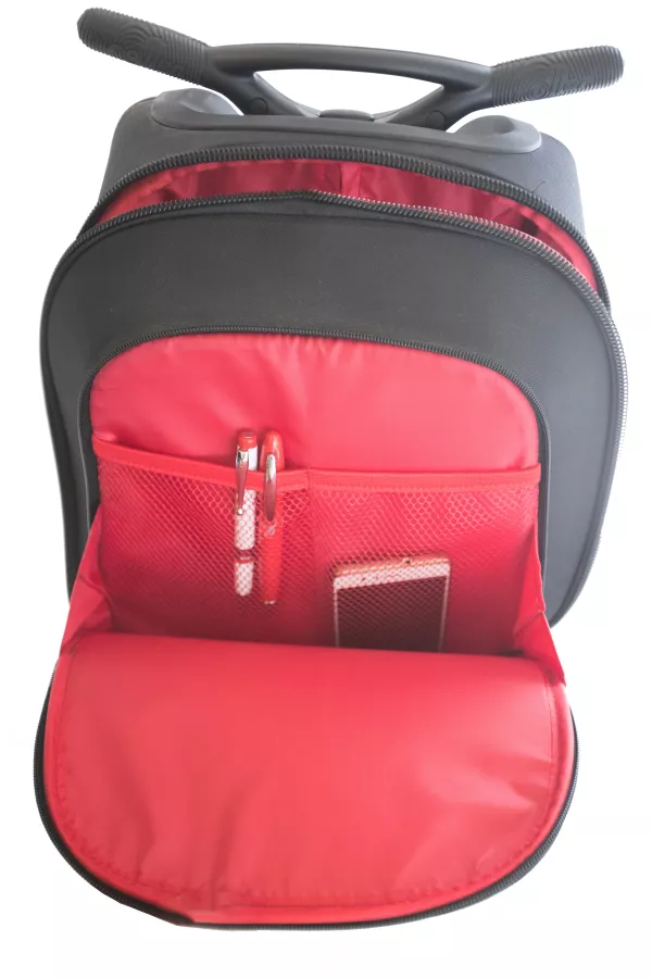 Školní a cestovní taška na kolečkách Nikidom Roller Cool Blue