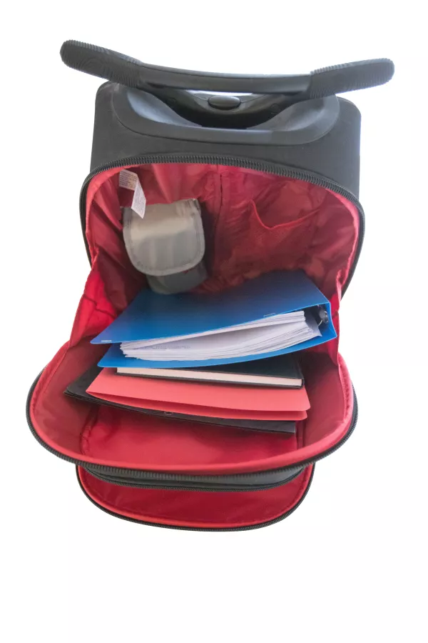 Školní a cestovní taška na kolečkách Nikidom Roller Cool Blue