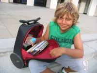 Školní a cestovní taška na kolečkách Nikidom Roller Cool Blue